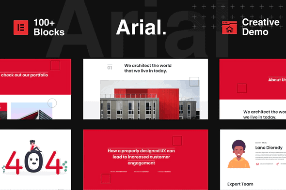Arial - Architecture, Construction & Real Estate Elementor Template Kit
