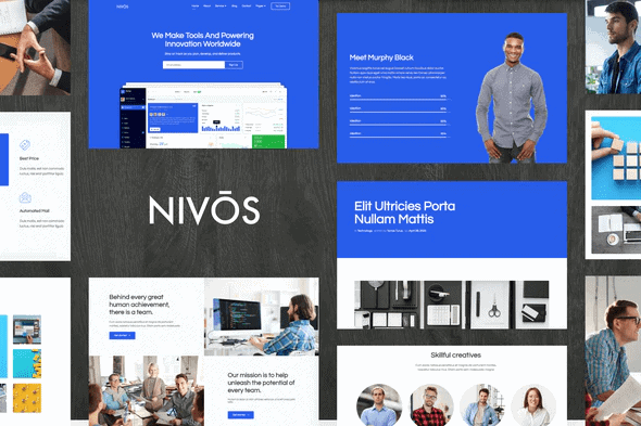 Nivos - Software Company Template Kit