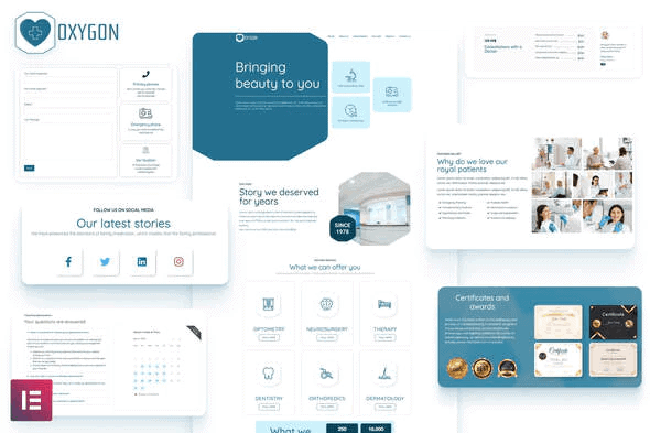 Oxygon - Healthcare Medical Clinic Template Kit