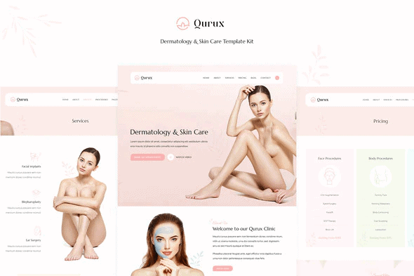 Qurux - Dermatology and Skin Care Template Kit