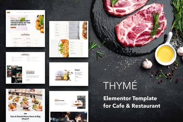 Thyme - Restaurant & Cafe Elementor Template Kit